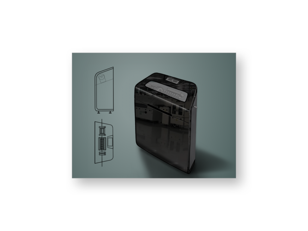 Cable Straightener (concept 3) This concept is much more freely designed, resulting in a slightly higher level of production costs. These types of concepts are offered by Designest as a source of inspiration and to give the client free choice. Often the eventual product concept emerges as a combination of different elements of one or more ideas.